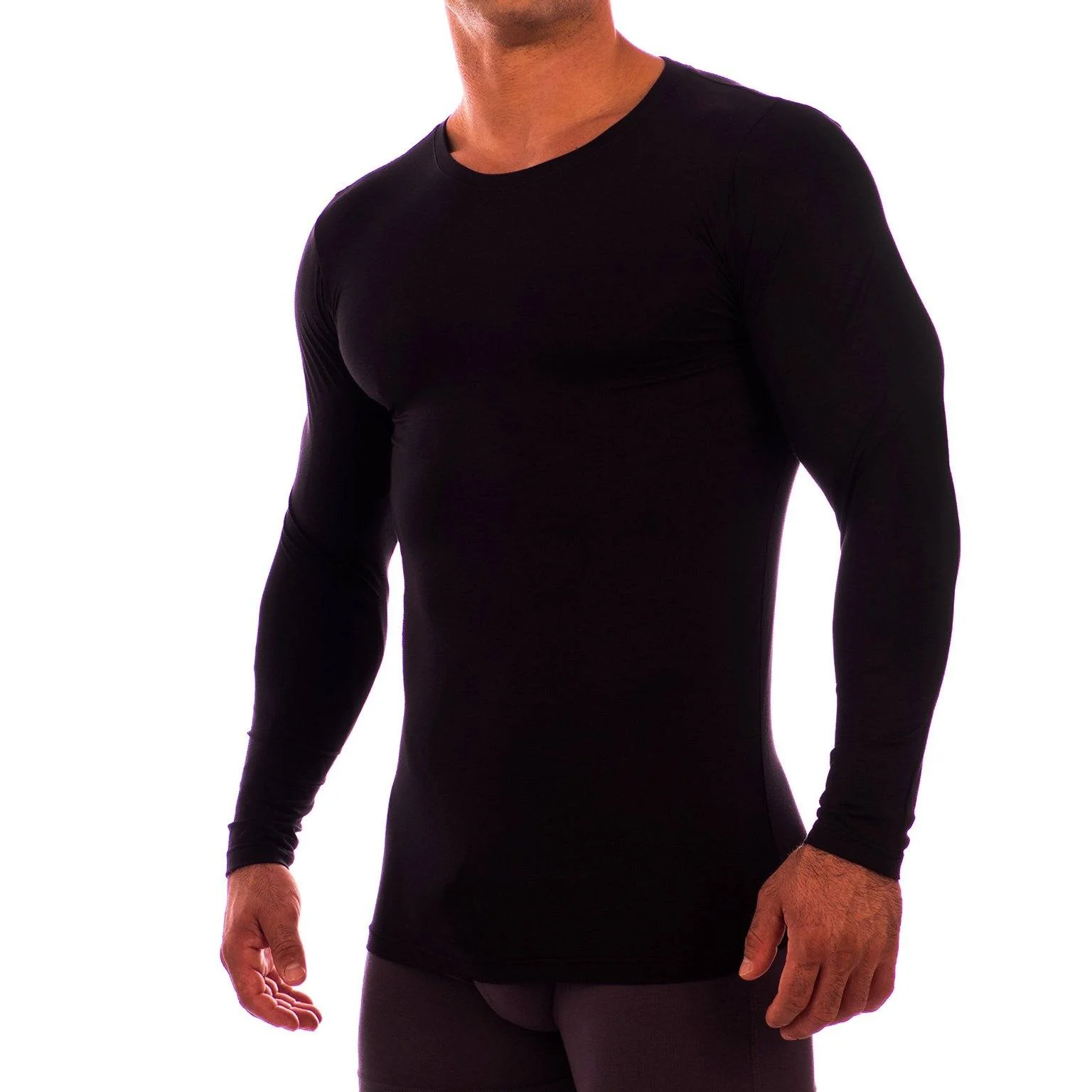 Crew Neck Long Sleeve Undershirt - Image 4