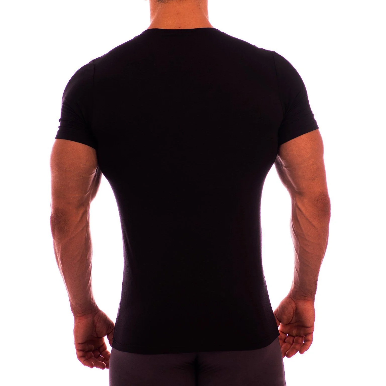Crew Neck Short Sleeve Undershirt - Image 3