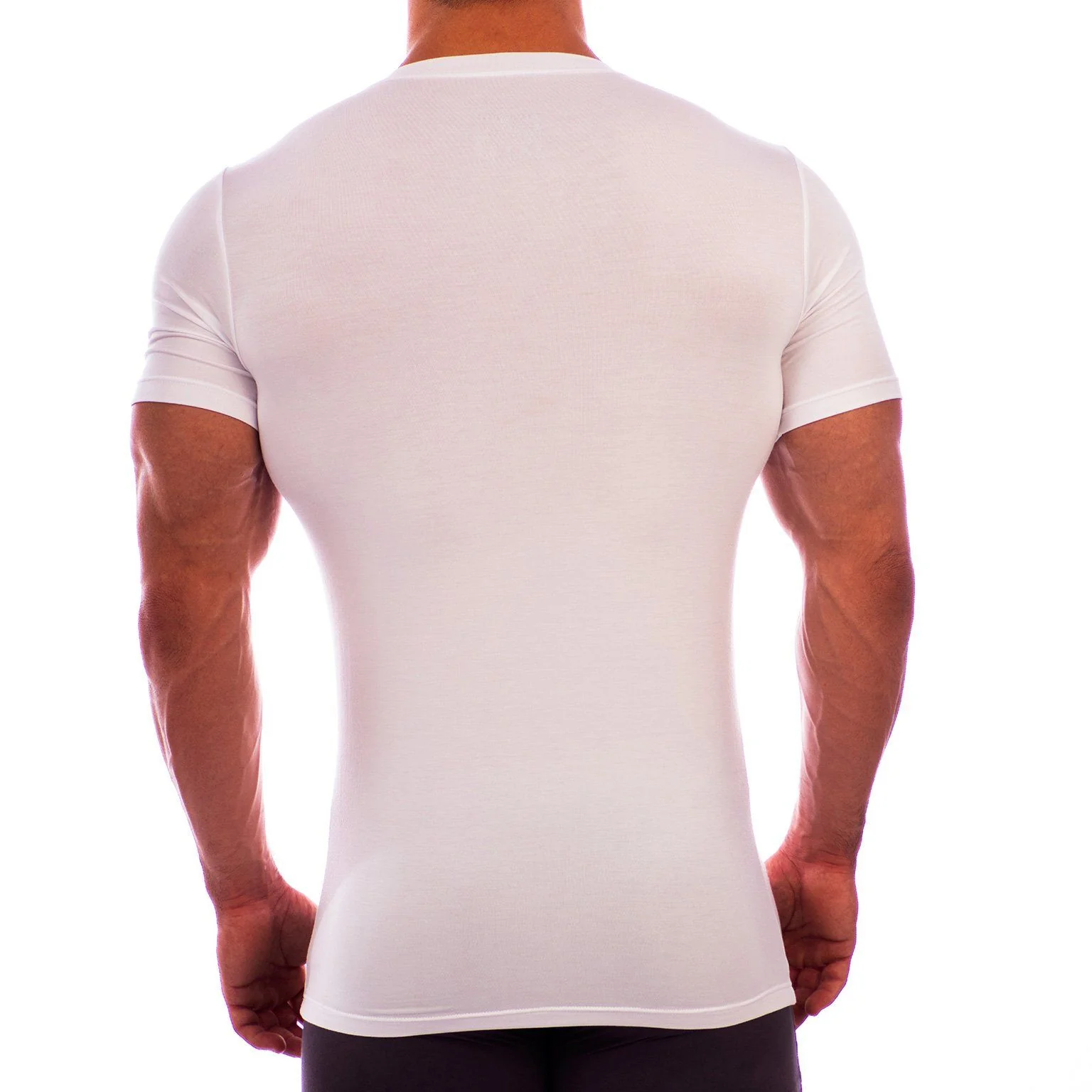 Crew Neck Short Sleeve Undershirt - Image 6