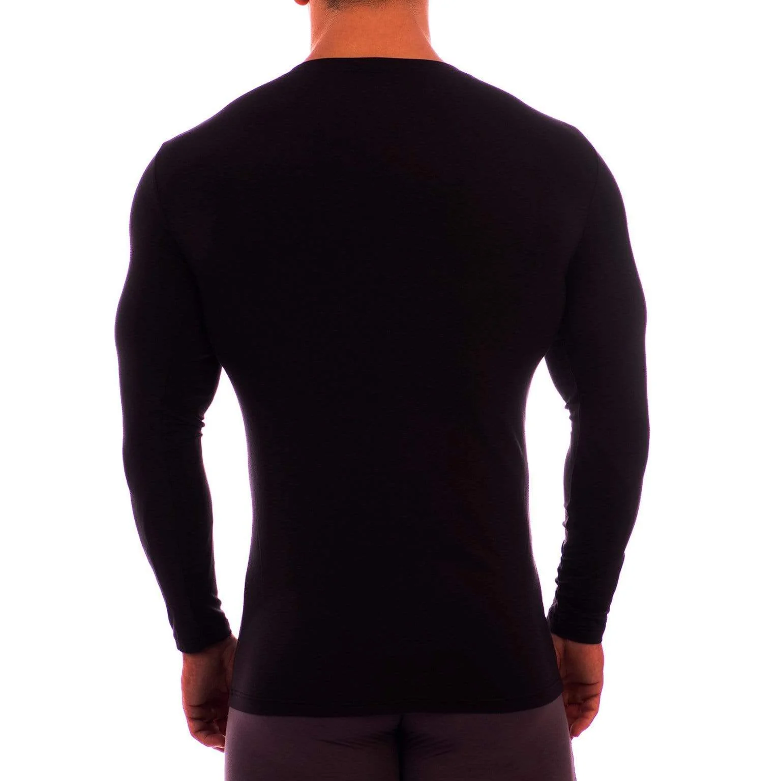 V Neck Long Sleeve Undershirt - Image 3