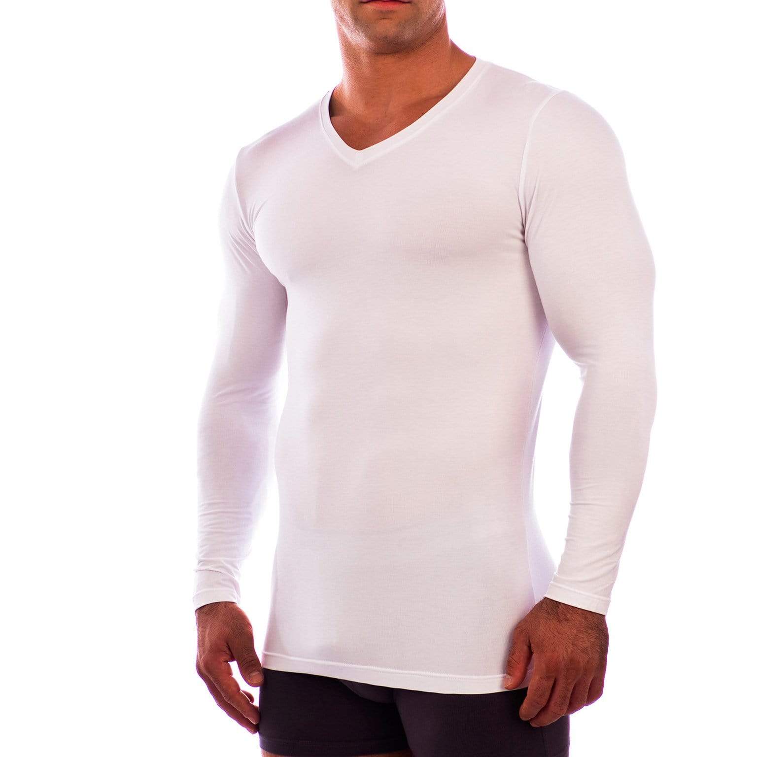 V Neck Long Sleeve Undershirt - Image 4