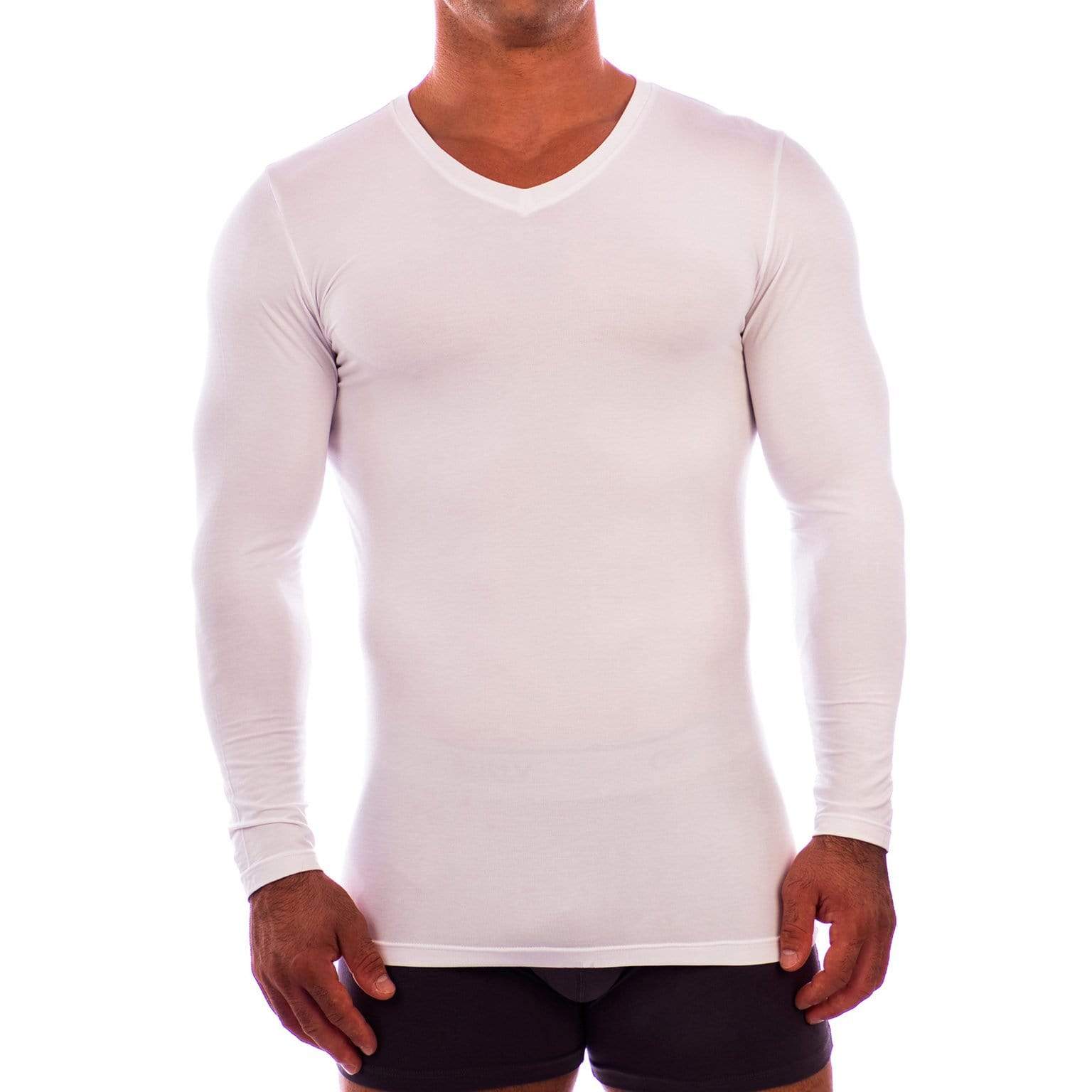 V Neck Long Sleeve Undershirt - Image 5