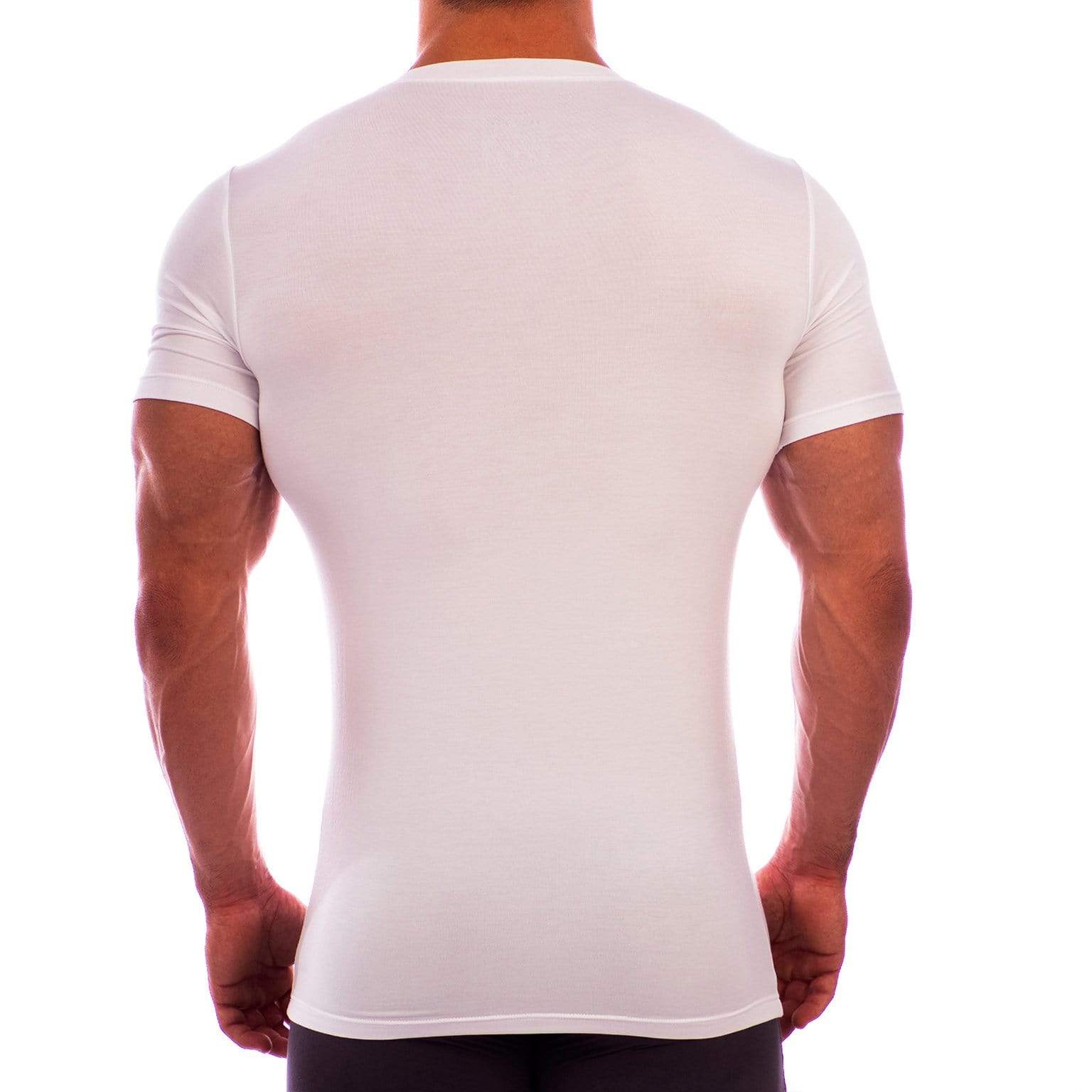 V Neck Short Sleeve Undershirt - Image 3