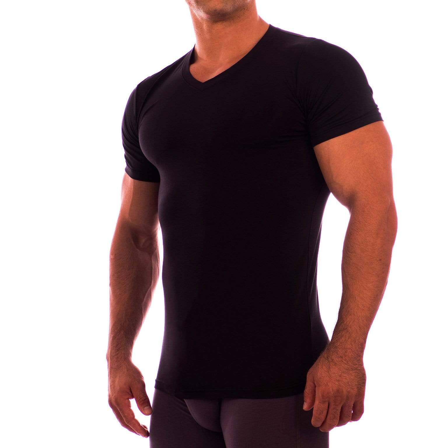 V Neck Short Sleeve Undershirt - Image 4