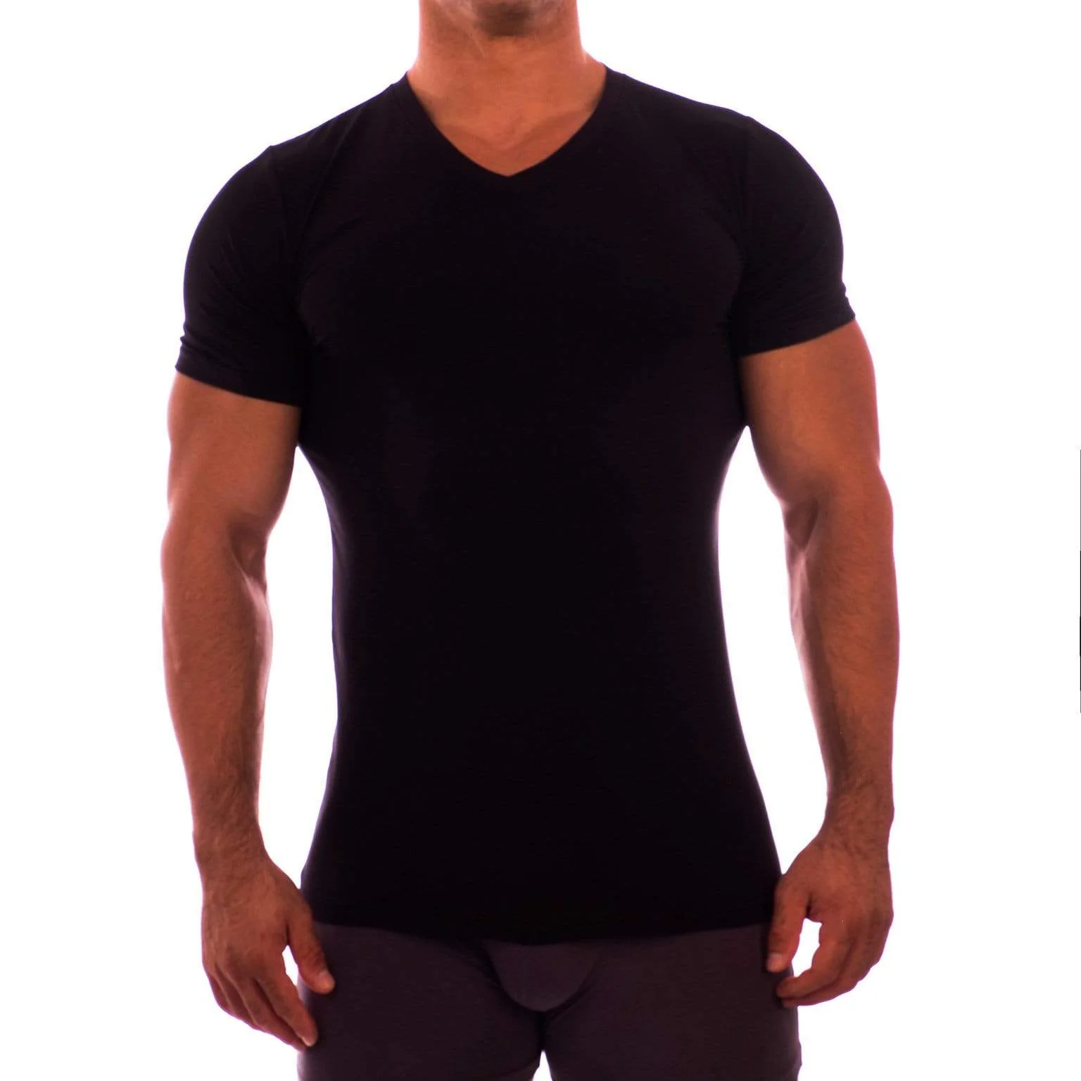 V Neck Short Sleeve Undershirt - Image 5
